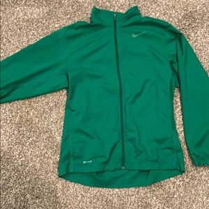 Green Nike Golf Full Zip Windbreaker